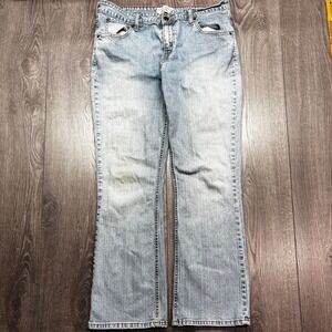 Levi Strauss Signature Womens 34 x 31 Light Wash Low Rise Bootcut Stretch Jeans